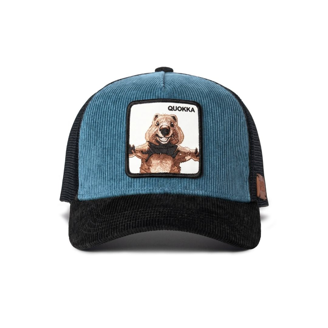 Track Wild Quokka Corduroy Trucker Hat | Australian Wildlife Cap