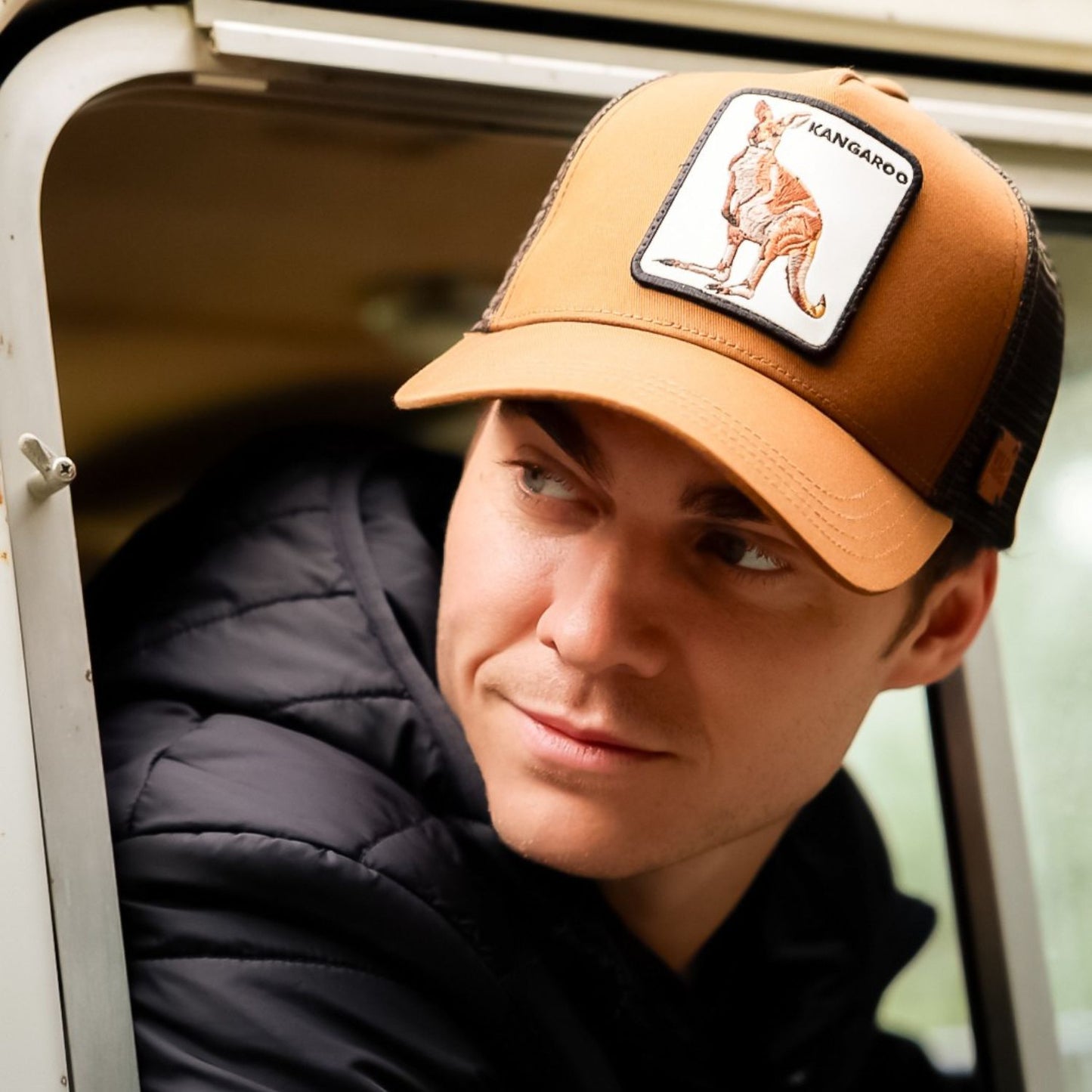 Track Wild Kangaroo Trucker Hat | Australian Wildlife Cap