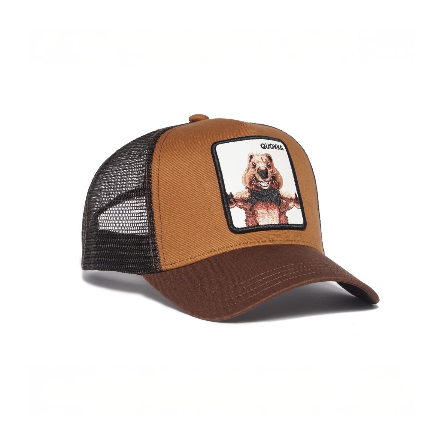Track Wild Quokka Brown Trucker Hat | Australian Wildlife Cap