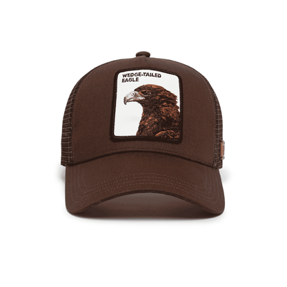 Track Wild Eagle Face Trucker Hat | Australian Wildlife Cap